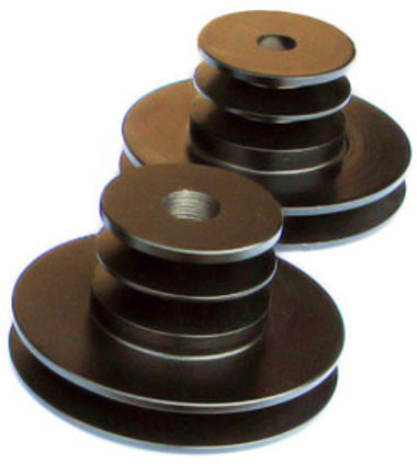 THREE BELTS PULLEY WITH THREAD, 112MM / 