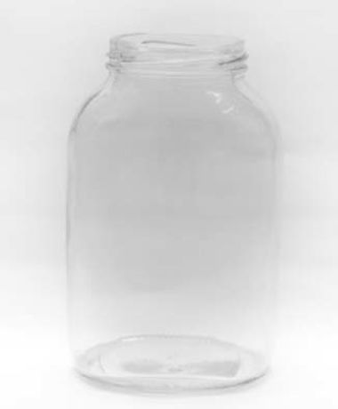 GLASS JAR 720 ml OVAL - FLAT / 