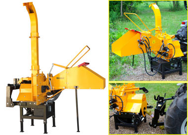 BRANCH-WOOD CHIPPER WC-8H WITH DOUBLE HYDRAULIC PROPULSOR / 