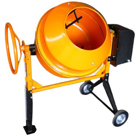 Concrete mixers with electric motor