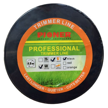 BLACK SQUARE TRIMMER LINE 4mm x 50m PROF PIONER / 